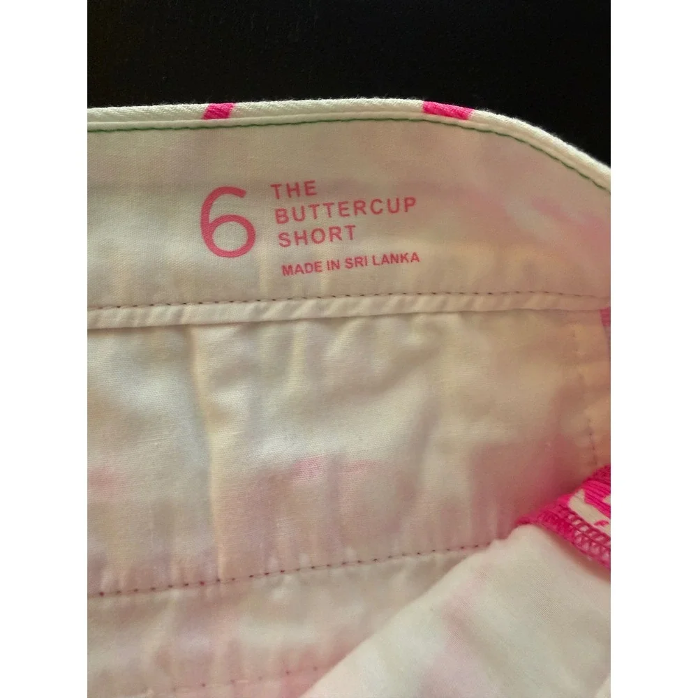 Lilly Pulitzer Buttercup Short Womens‎ 6 Elephant Tusk-in Sun Pink Scalloped Hem